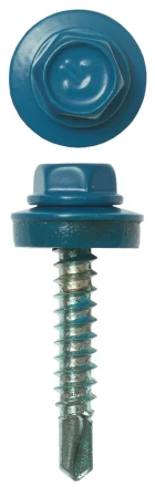 Саморезы ЗУБР окраш., RAL 5009 небесно-голуб., для крепл. кров. матер. к дерев. обреш., 4.8х29мм, 2500шт 4-300310-48-029-5009 купить в Сургуте