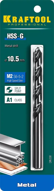 Сверла по металлу HSS-G 29651-10.5 купить в Сургуте
