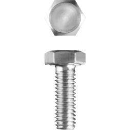 Болт ЗУБР &quot;МАСТЕР&quot; с шестигранной головкой, ГОСТ 7798-70, класс прочности 5.8, оцинкованный, M20x60мм, 5кг 303080-20-060