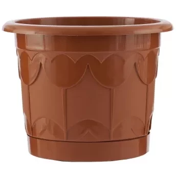 Горшок Тюльпан с поддоном терракотовый 2,9 л PALISAD 69242 купить в Сургуте