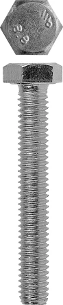 Болт ЗУБР с шестигранной головкой, DIN 933, класс прочности 8.8, оцинкованный, M12x70 мм, ТФ6, 2 шт. 4-303076-12-070 купить в Сургуте