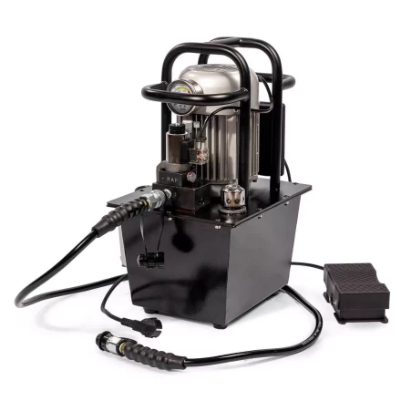 Насосная гидравлическая станция КВТ ПМЭ-7100У объем маслобака 10.0 л с удержанием (230 В/50 Гц) (91799) купить в Сургуте