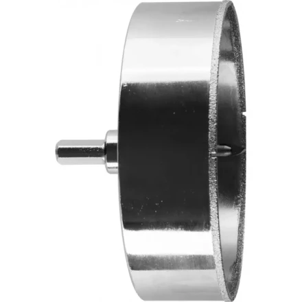 Коронка ЗУБР алмазная в сборе по кафелю, керамике с центрирующим сверлом и имбусовым ключом, зерно 60, 120мм 29850-120 купить в Сургуте