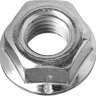 Гайка DIN 6923 с фланцем, M6, 14 шт, кл. пр. 8, оцинкованная, ЗУБР 303636-06 купить в Сургуте