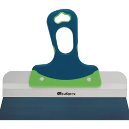 Шпатель фасадный, колоризованная пружинная сталь 65Г, 350 мм, 2-компонентная ручка СИБРТЕХ 85555