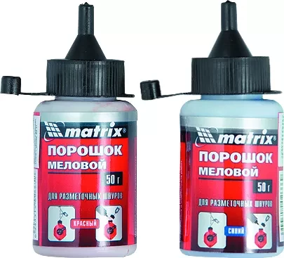 Порошок  меловой синий 115 г для разметочных шнуров  MATRIX 84860 купить в Сургуте
