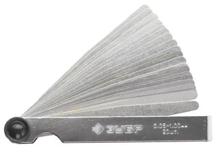 Набор ЗУБР &quot;МАСТЕР&quot; Щупы автомобильные, 0,05 - 1,00мм, 20шт 4325-H20_z01 купить в Сургуте