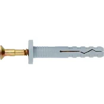 Дюбель-гвоздь СИБРТЕХ полипропиленовый с цилиндрическим бортиком 6х80 мм 100 шт 42146 купить в Сургуте