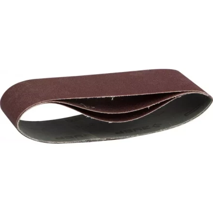 Лента шлифовальная бесконечная ЗУБР &quot;МАСТЕР&quot; на тканевой основе, для ЛШМ, P100, 75х457мм, 3шт 35541-100 купить в Сургуте