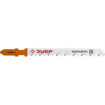 Полотна ЗУБР "ЭКСПЕРТ" для эл/лобзика, HCS, по дереву, EU-хвостовик, шаг 4мм, 75мм, 3шт 15584-4 купить в Сургуте