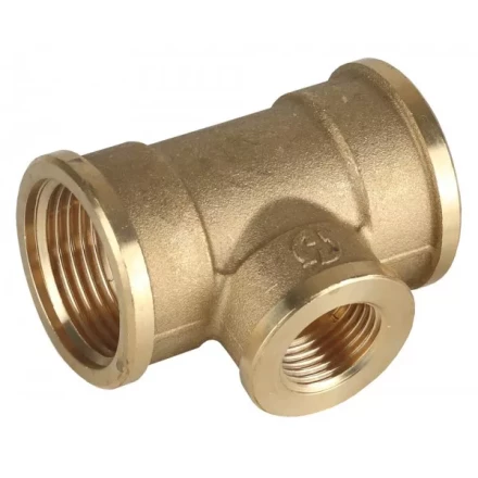 Тройник GENERAL FITTINGS переходной, латунь, г/г/г, 3/4&quot;-1/2&quot;-3/4&quot; 51061-3/4-1/2-3/4 купить в Сургуте