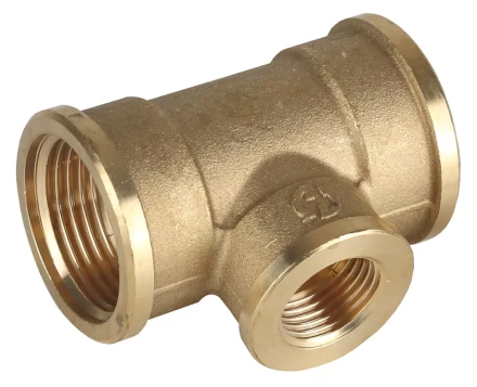 Тройник GENERAL FITTINGS переходной, латунь, г/г/г, 3/4&quot;-1/2&quot;-3/4&quot; 51061-3/4-1/2-3/4 купить в Сургуте
