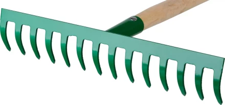 Грабли РОСТОК садовые с черенком, 14 прямых зубцов 421901-14 купить в Сургуте