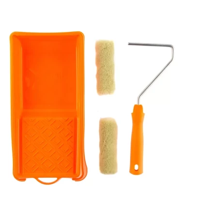 Малярный набор для фасадных работ: кювета 150 мм х 290 мм и мини-валик 110 мм Сибртех 80457 купить в Сургуте