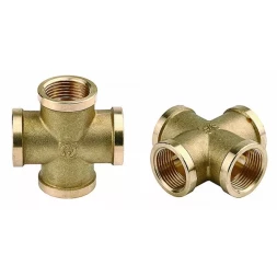 Крестовина GENERAL FITTINGS латунь, г/г/г/г, 1/2" 51049-1/2
