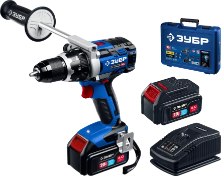 Бесщеточная дрель-шуруповерт, 2 АКБ T7 (4 Ач), в кейсе DB-211-42 серия «ПРОФЕССИОНАЛ» купить в Сургуте