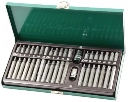 Набор вставок 4-12мм Т20-Т55 M5-M12 30/75мм 3/8&quot;DR 1/2&quot;DR 40предметов Jonnesway S29H4140S 47300 купить в Сургуте