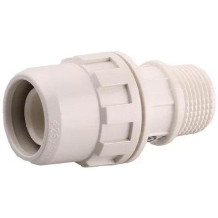 Муфта ЗУБР &quot;ШиреФит&quot; соединительная, &quot;штуцер с гайкой - внешняя резьба&quot;, 20мм-3/4&quot; 51461-20-3/4 купить в Сургуте