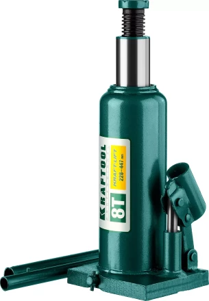 Домкрат гидравлический бутылочный &quot;Kraft-Lift&quot;, сварной, 8т, 228-447мм, KRAFTOOL 43462-8 43462-8_z01 купить в Сургуте