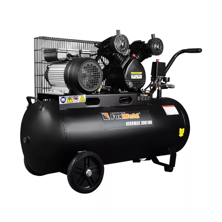 Компрессор масляный ременной AEROMAX 390/100 FoxWeld купить в Сургуте