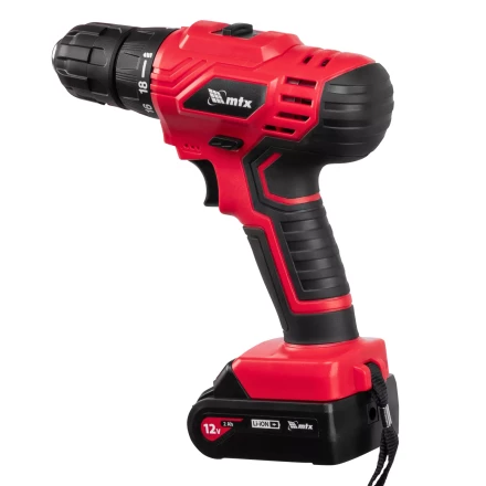 Дрель-шуруповерт аккумуляторная MTX MCDL-12-02, Li-Ion, 12 В, 2 акк. 26182 купить в Сургуте