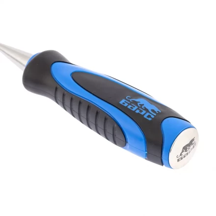 Долото-стамеска,плоская,24мм, двухкомпонентная рукоятка,металлический затыльник БАРС 24649 купить в Сургуте