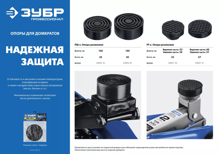Опора резиновая для домкрата серия ПРОФЕССИОНАЛ купить в Сургуте