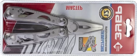 ЗУБР МАСТЕР мультитул 12 в 1 облегченные стальные ручки, нейлоновый чехол, 105 мм (47752) купить в Сургуте