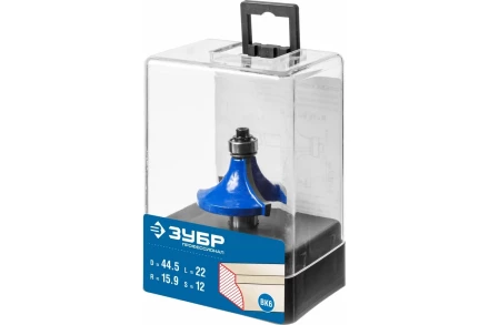 ЗУБР 44.5 x 22 мм, радиус 16 мм, фреза кромочная калевочная №1, Профессионал (28701-44.5) купить в Сургуте