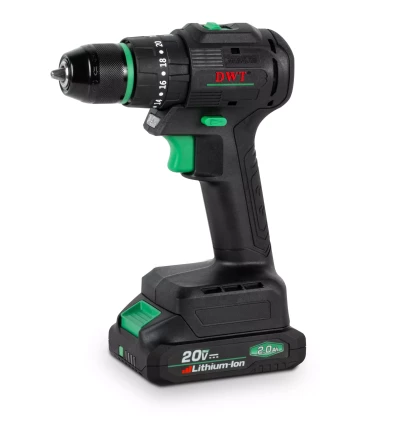 Бесщёточная аккумуляторная ударная дрель-шуруповёрт DWT ASBP-20 DNM-2 BMC купить в Сургуте