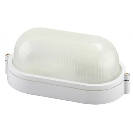 Светильник уличный СВЕТОЗАР влагозащищенный, овал, цвет белый, 60Вт SV-57201-W купить в Сургуте