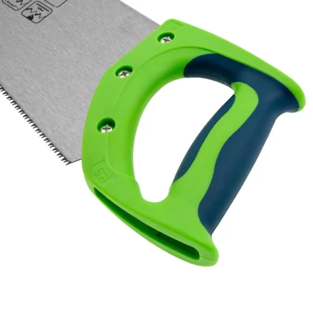 Ножовка по дереву &quot;Зубец&quot;, 450 мм, 11 TPI, зуб 2D, калёный зуб, 2-х компонентная рукоятка Сибртех 23825 купить в Сургуте