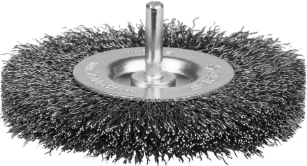 ЗУБР &quot;ЭКСПЕРТ&quot;. Щетка дисковая для дрели, двухрядная, витая стальная проволока 0,3мм, 100мм 35198-100-2_z01 купить в Сургуте