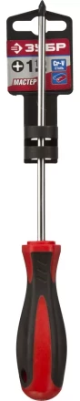 Отвертка ЗУБР &quot;МАСТЕР&quot;, Cr-v, эргономичная двухкомпонентная рукоятка, PH1x150мм 25062-1-150_z03 купить в Сургуте