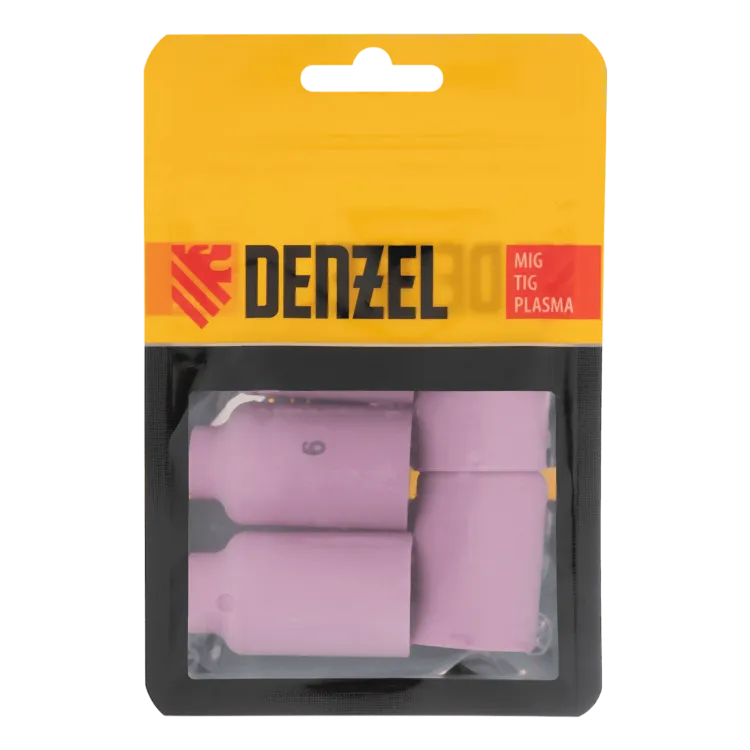 Набор керамических сопел для газовой линзы № 5, 6, 7, 8, 10 Denzel 93659 купить в Сургуте