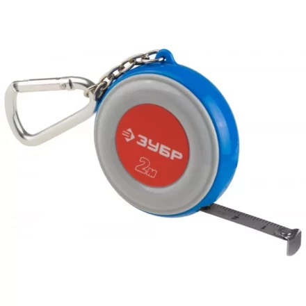 Рулетка ЗУБР &quot;МАСТЕР&quot;, компактная, двухцветный корпус, с кольцом для ключей, 2мх9мм 34145-02 купить в Сургуте