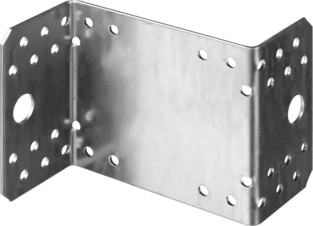 Крепежный угол ЗУБР &quot;МАСТЕР&quot; Z-образный, 90х105х55мм, 25шт 310145-105 купить в Сургуте