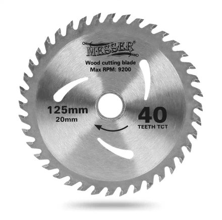 MESSER ТСТ диск по дереву 125Х20Х40Т мах 9200 об/мин купить в Сургуте