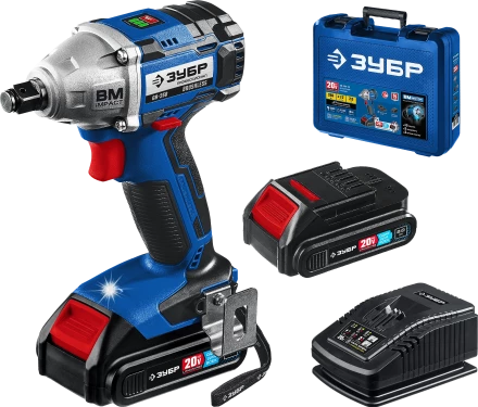 Ударный бесщеточный гайковерт, 2 АКБ T7 (2 Ач), в кейсе GB-250-22 серия «ПРОФЕССИОНАЛ» купить в Сургуте