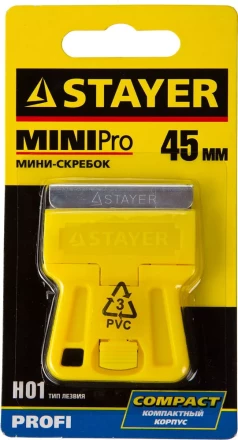 Скребок STAYER &quot;PROFI&quot; &quot;MiniPro&quot;, лезвие тип H01, 45мм 8531 купить в Сургуте