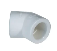 Уголок PP-R 45° 63мм белый (10/50) 45355