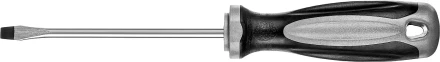 Отвертка MIRAX 25095-05-10, закаленный стержень, двухкомпонентная рукоятка, SL5x100мм 25095-05-10 купить в Сургуте