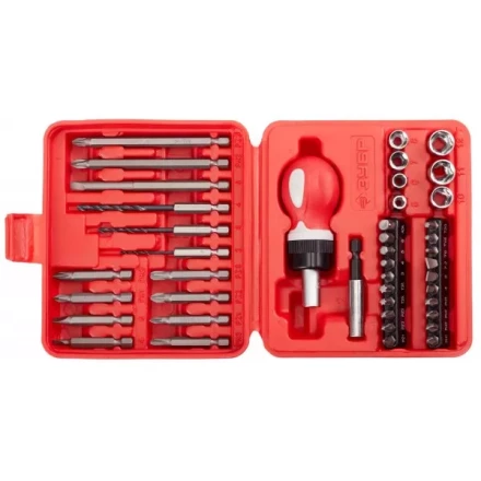 Набор ЗУБР &quot;МАСТЕР&quot; отвертка реверсивная в комплекте с насадками, в боксе, 43 предмета 25420-H43 купить в Сургуте