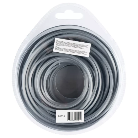 Леска для триммера армированная алюминием квадратная, 2,7мм х 15м, блистер ALUFLEX Denzel 96835 купить в Сургуте