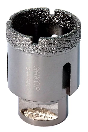 Коронка алмазная по керамограниту D 44 мм для УШМ сух. рез Энкор 48310 купить в Сургуте