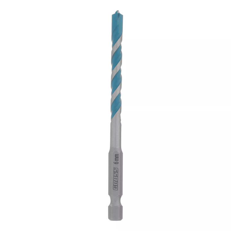Сверло универсальное Gross, Multipurpose PRO, 6-гр. хвостовик, 6мм, 706012 купить в Сургуте
