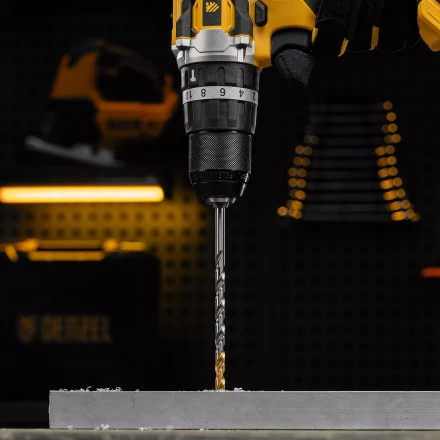 Сверло спиральное по металлу Denzel 6,5 х 148 мм, Р6М5, Golden Tip, удлиненное, 718257 купить в Сургуте