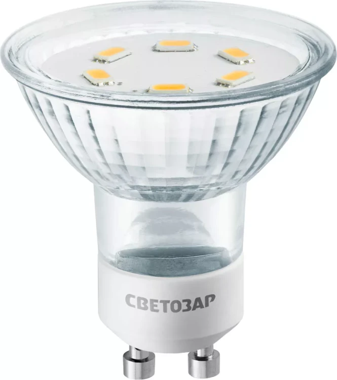 Лампа СВЕТОЗАР светодиодная "LED technology", цоколь GU10, яркий белый свет (4000К), 220В, 3Вт (25) 44565-25_z01 купить в Сургуте