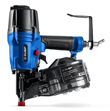 ЗУБР CSN-65, пневматический обшивочный нейлер для барабанных гвоздей ЗУБР CSN (38-65 мм), Профессионал (31922) купить в Сургуте