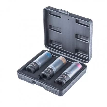 Набор головок ударных шестигранных для колесных дисков 17 19 21 мм 1/2&quot; 3 предмета Gross 13196 купить в Сургуте